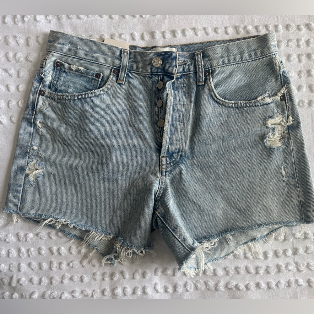 NWT!! Agolde Parker Long Jean Shorts